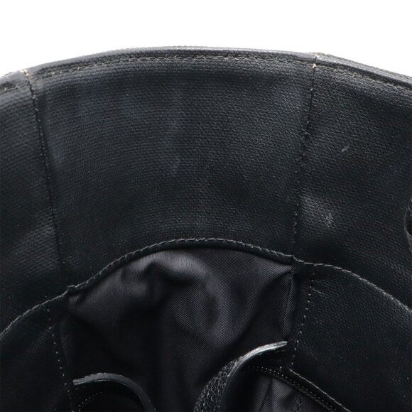 CHANEL Black Coated Canvas Shoulder Bag - Picture 8 of 10